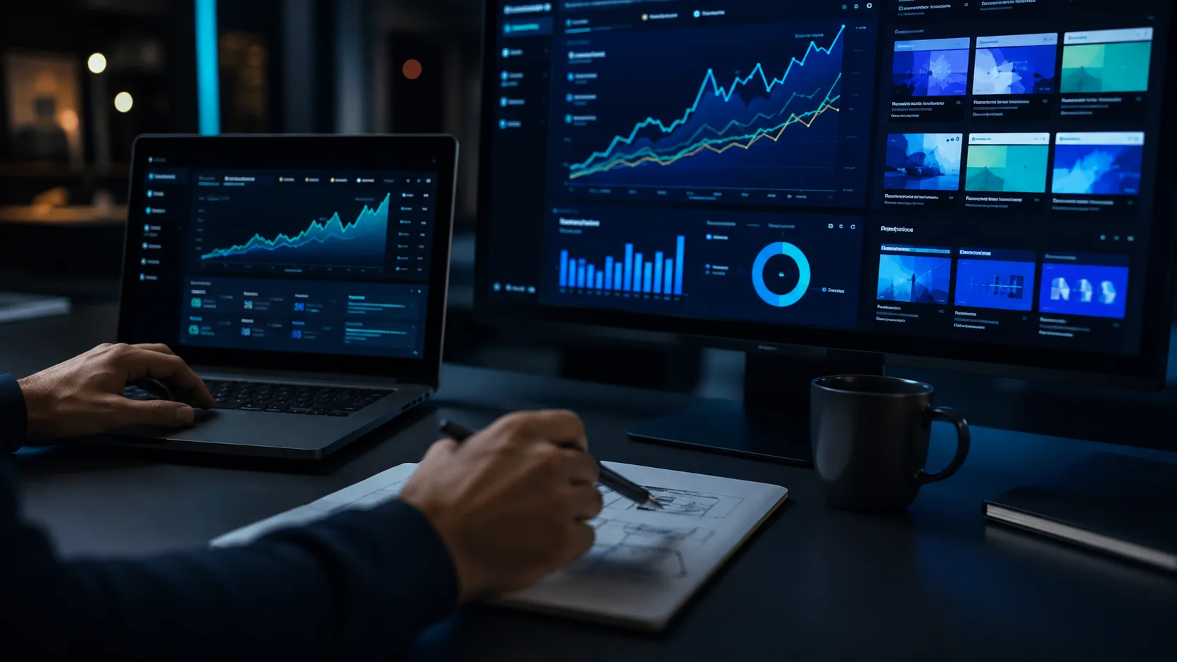 داشبورد تحلیل عملکرد بازاریابی دیجیتال